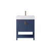 Pavia 28” Single Vanity in Royal Blue with Acrylic under-mount Sink Without Mirror