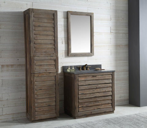 Image of 36" Wood Sink Vanity Match with Marble WH 5136" top  - No faucet