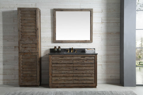 Image of 48" Wood Sink Vanity Match with Marble WH 5148" top - No faucet