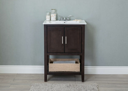 24" Sink Vanity With Basket Without Faucet