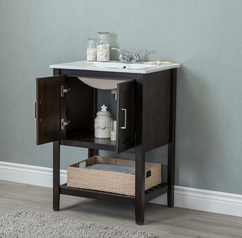 Image of 24" Sink Vanity With Basket Without Faucet