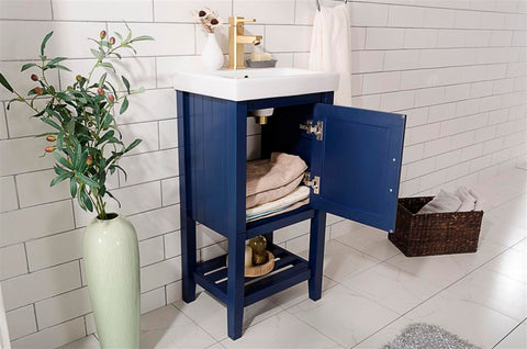 Image of 18" Blue Sink Vanity