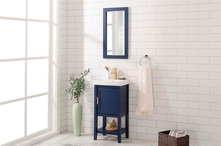 18" Blue Sink Vanity