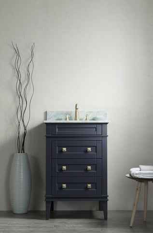 Image of 24" Solid Wood Sink Vanity With Without Faucet