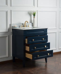 30" Solid Wood Sink Vanity With Without Faucet