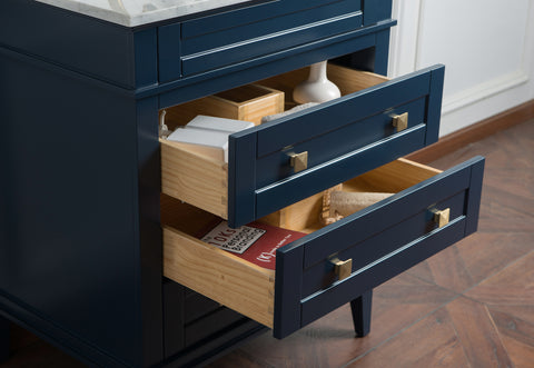 Image of 30" Solid Wood Sink Vanity With Without Faucet