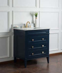 30" Solid Wood Sink Vanity With Without Faucet