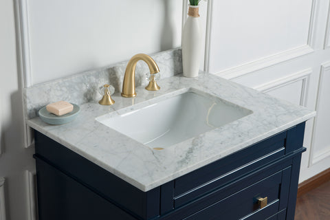 Image of 30" Solid Wood Sink Vanity With Without Faucet