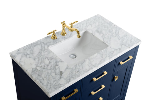 Image of 48" Solid Wood Sink Vanity Without Faucet