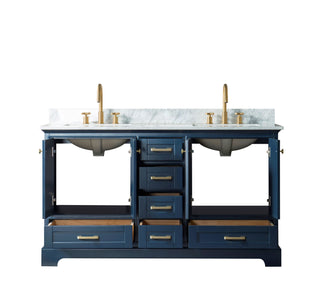 60" Solid Wood Sink Vanity Without Faucet