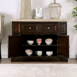 Jules Kitchen Island with Marble Top