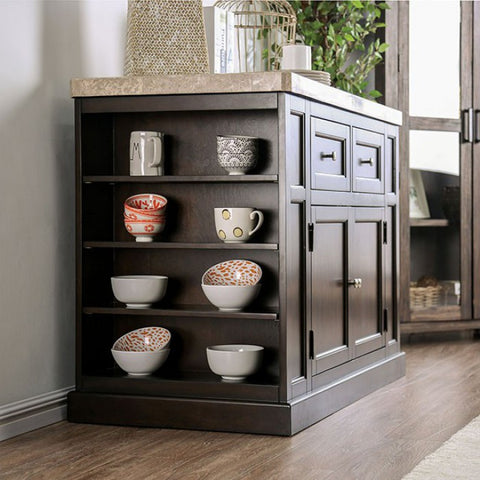 Image of Jules Kitchen Island with Marble Top