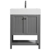 Pavia 28” Single Vanity in Grey with Acrylic under-mount Sink Without Mirror