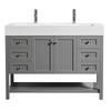 Pavia 48” Single Vanity in Grey with Acrylic under-mount Sink Without Mirror